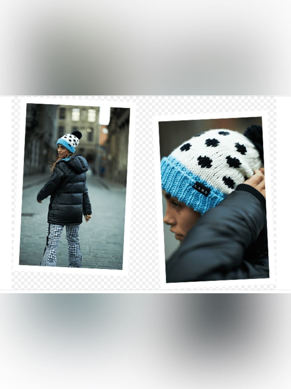 L.A.M.B. x Burton Collab Beanie🩵🤍🖤 - Picture 10 of 11